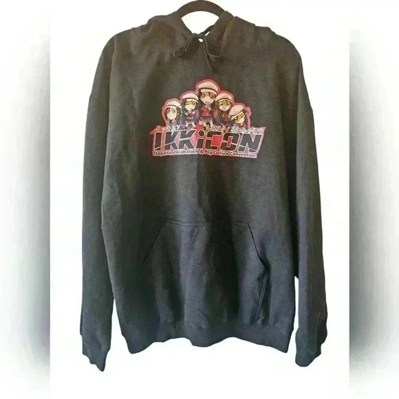 Tultex Other - Ikkicon Japanese Animation & Pop Culture Convention hoodie size XL Anime